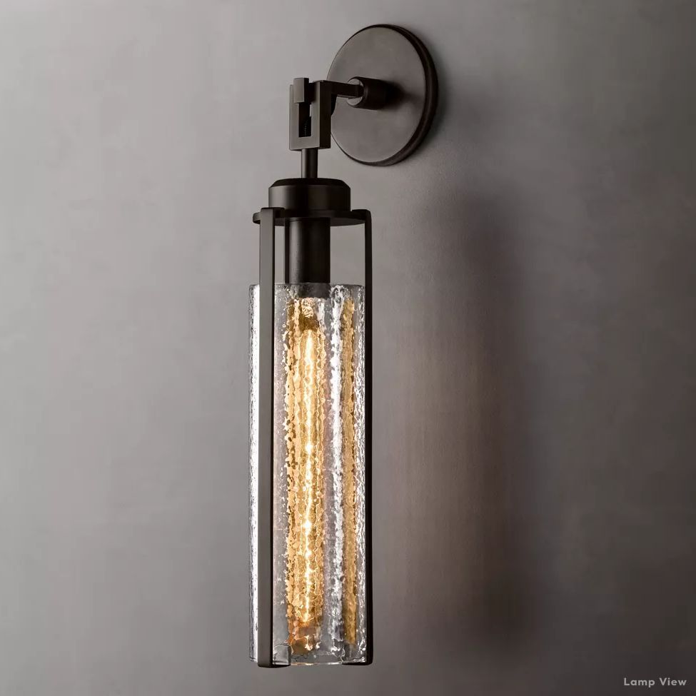 Arpege Cylinder Glass Wall Sconce