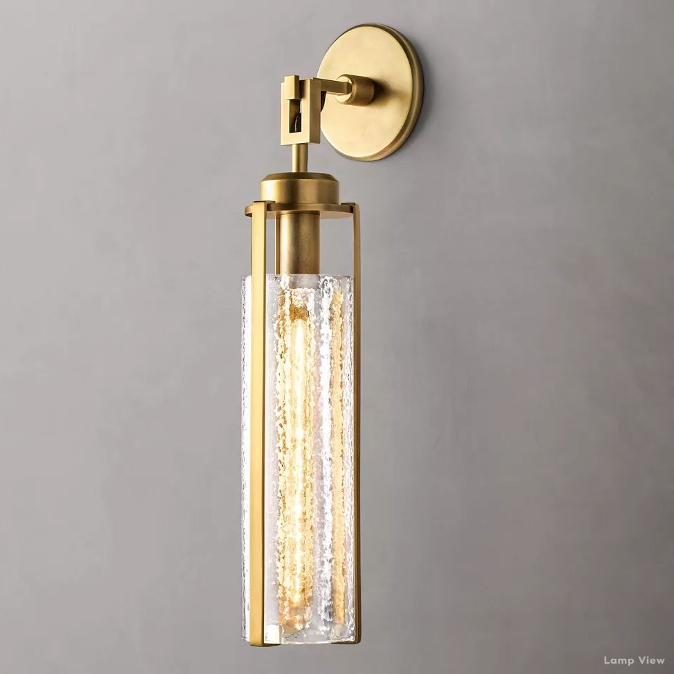 Arpege Cylinder Glass Wall Sconce