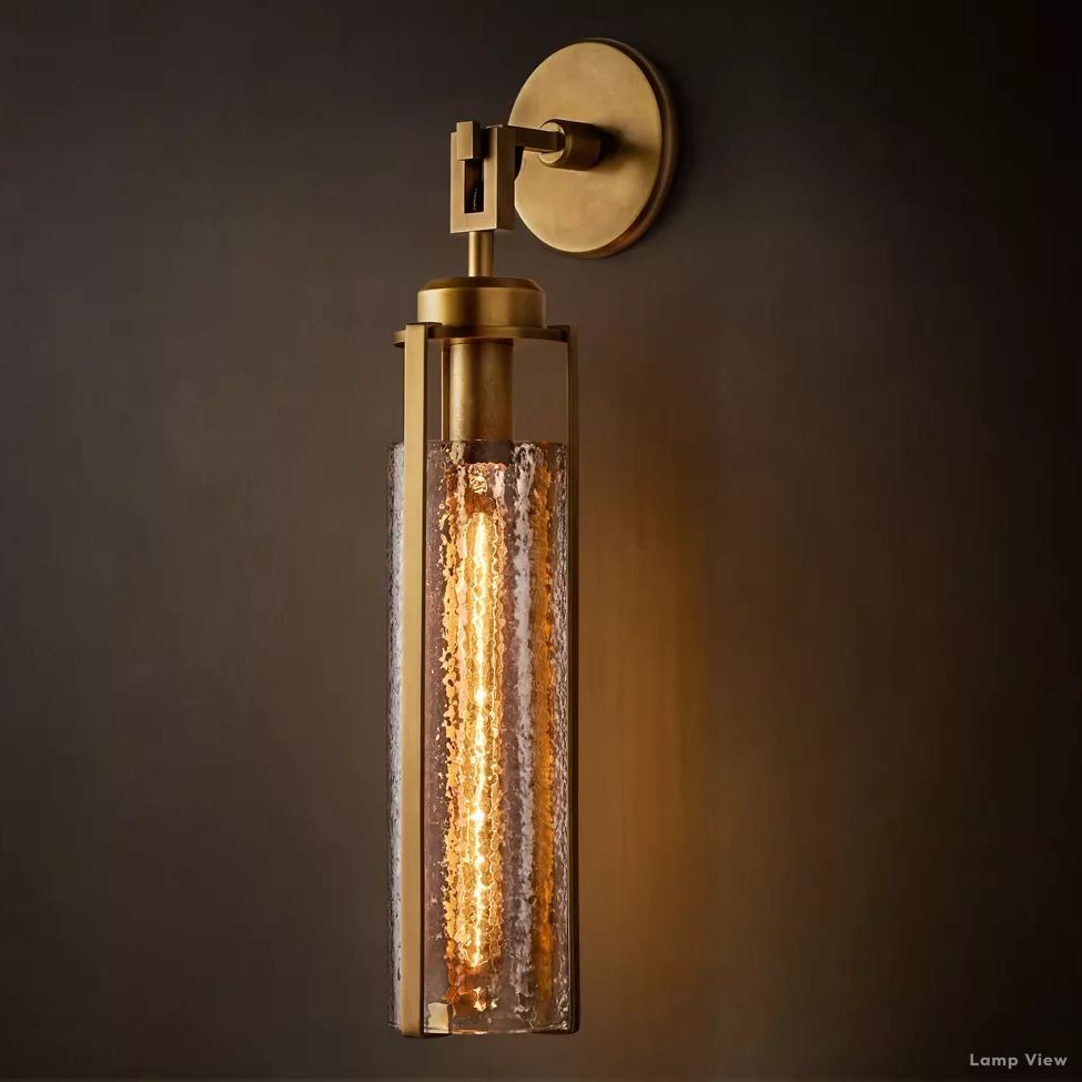 Arpege Cylinder Glass Wall Sconce