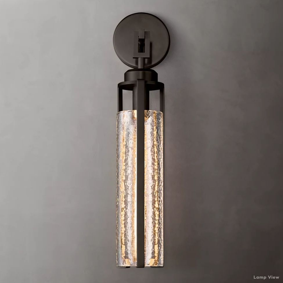 Arpege Cylinder Glass Wall Sconce