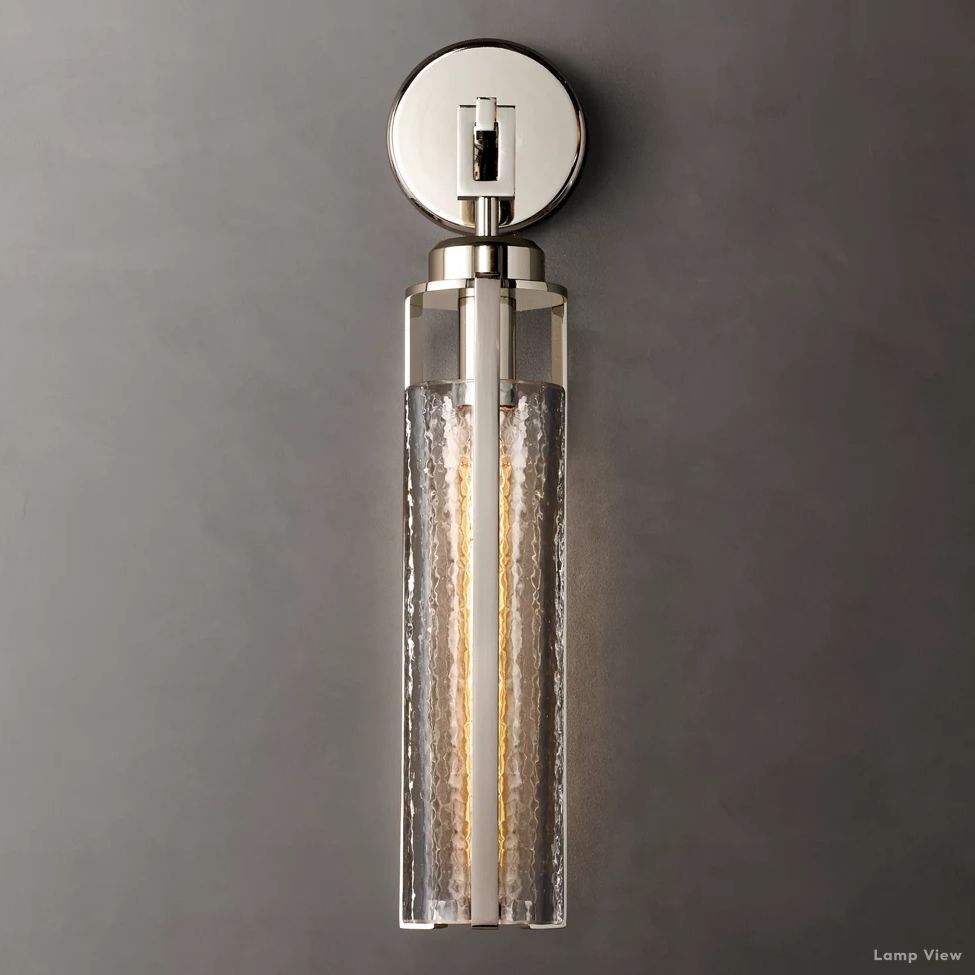 Arpege Cylinder Glass Wall Sconce