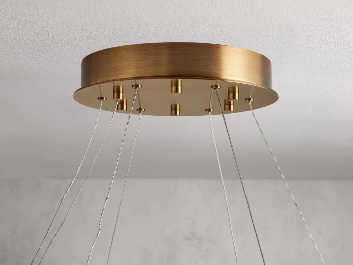 Halima Alabaster Halo Chandelier