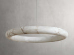 Halima Alabaster Halo Chandelier