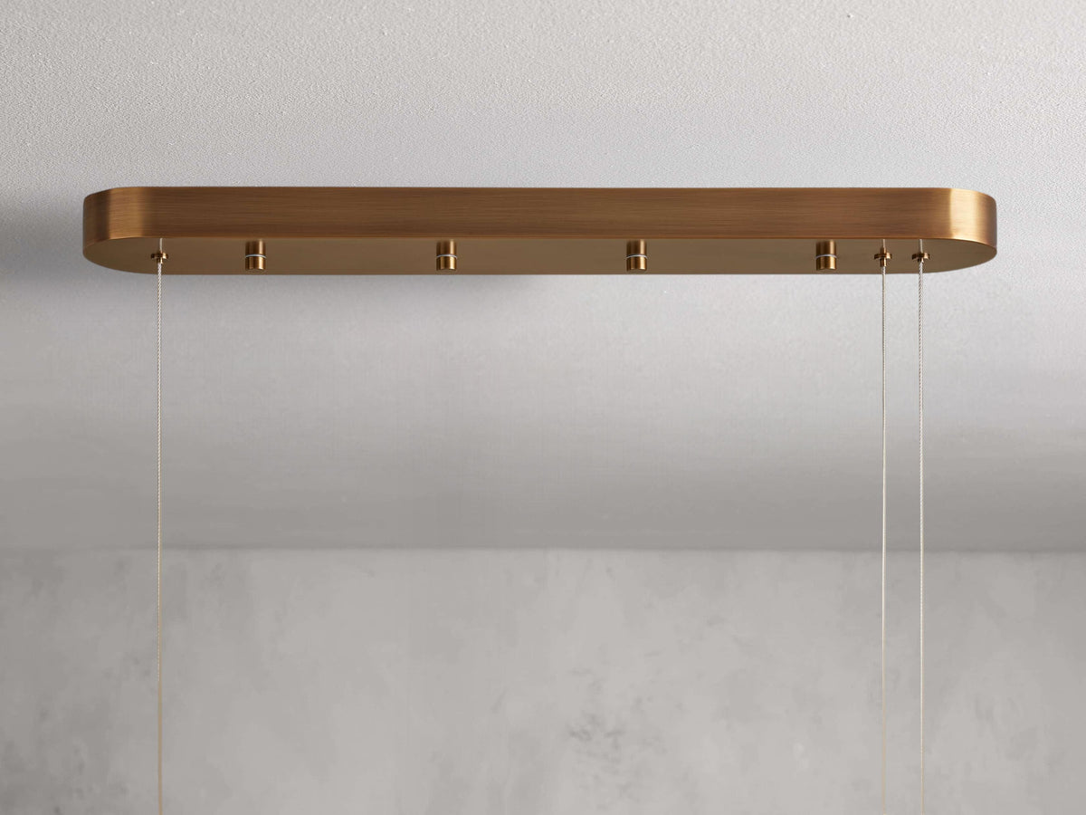 Halima Alabaster Linear Chandelier
