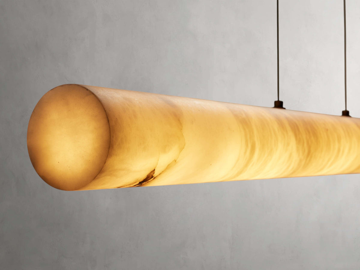 Halima Alabaster Linear Chandelier