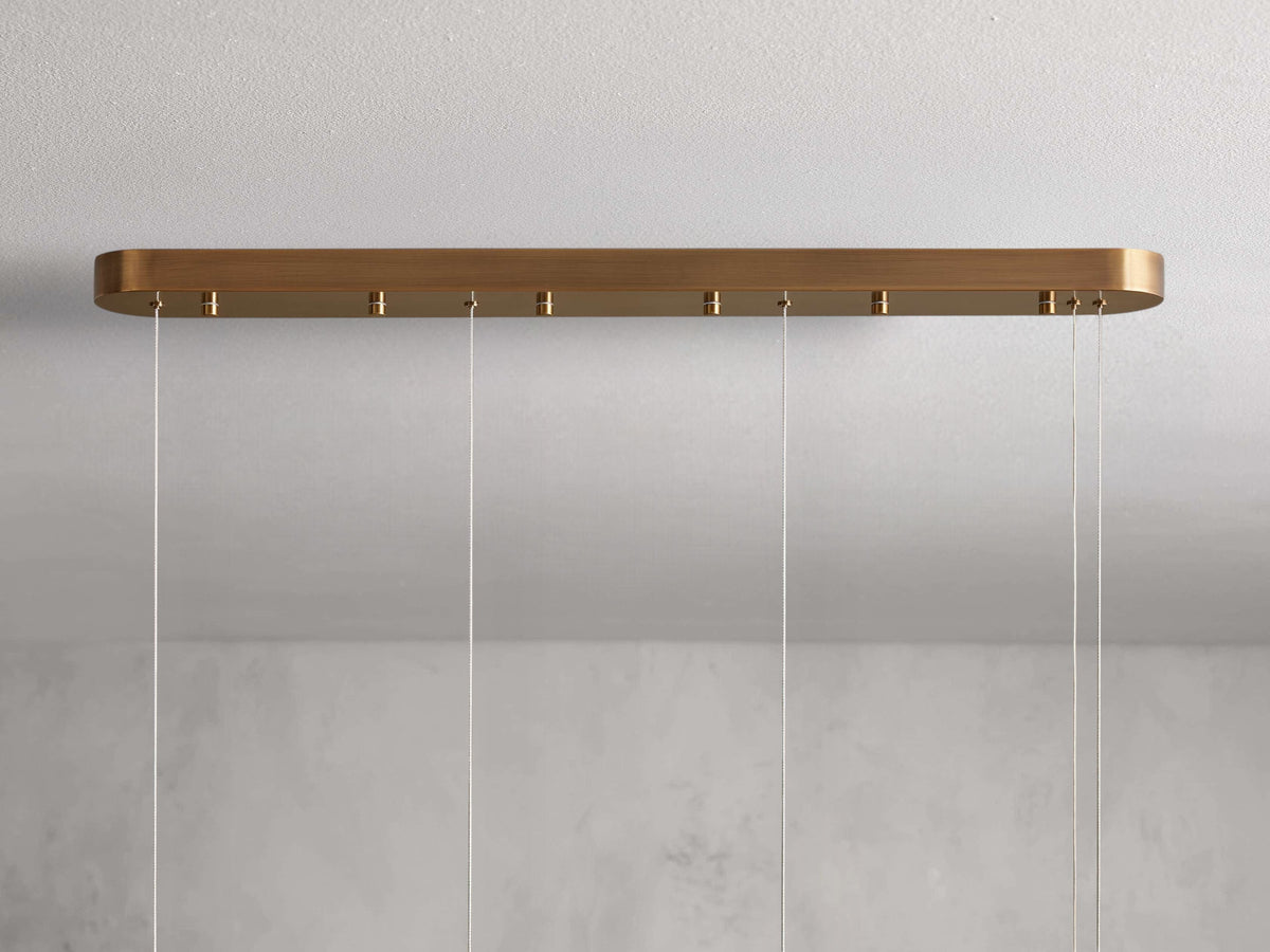 Halima Alabaster Linear Chandelier