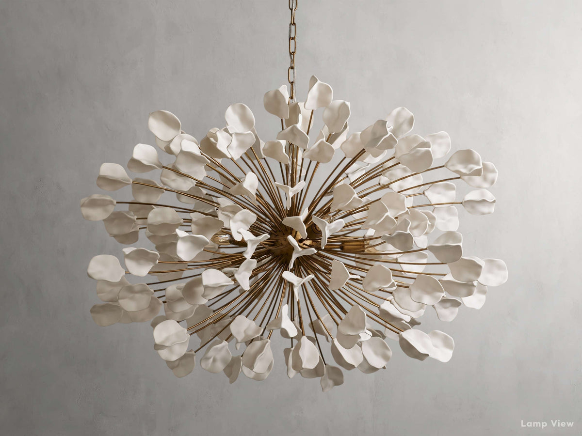 Lunaria Organic Floral Round Chandelier