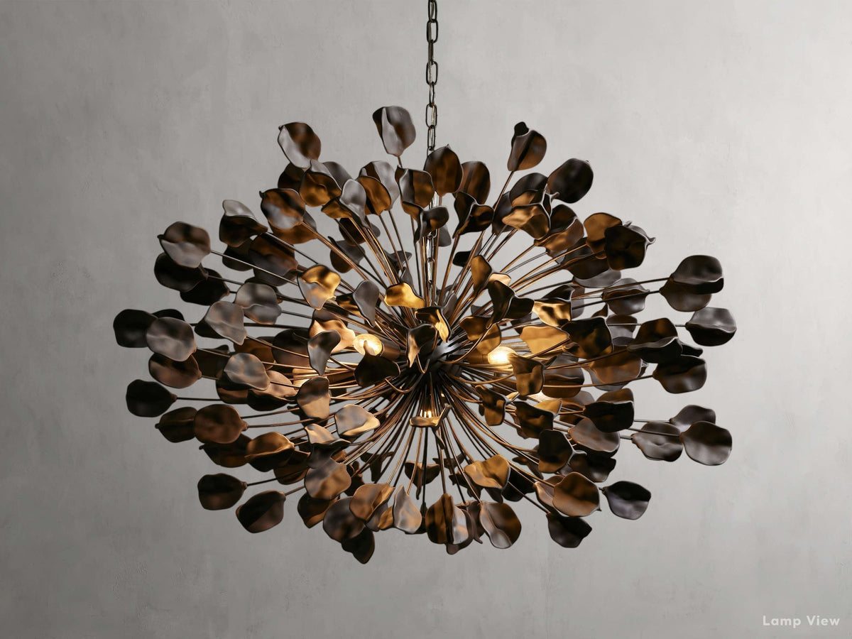 Lunaria Organic Floral Round Chandelier