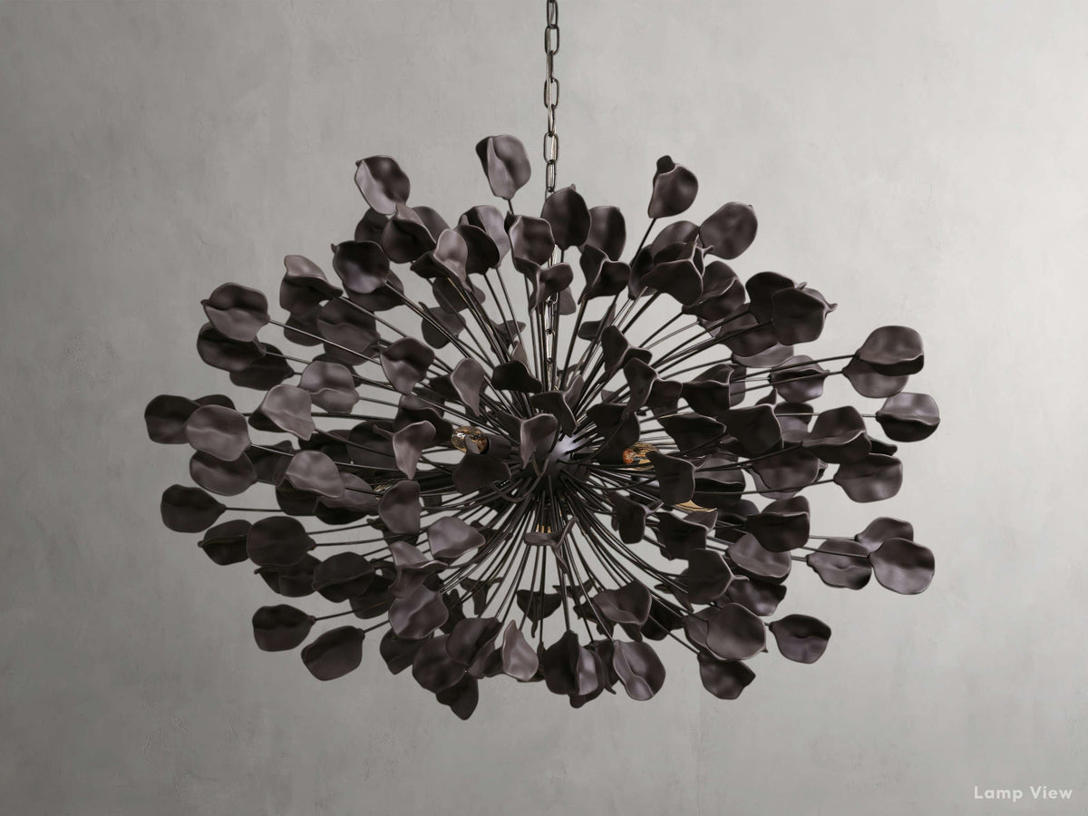 Lunaria Organic Floral Round Chandelier