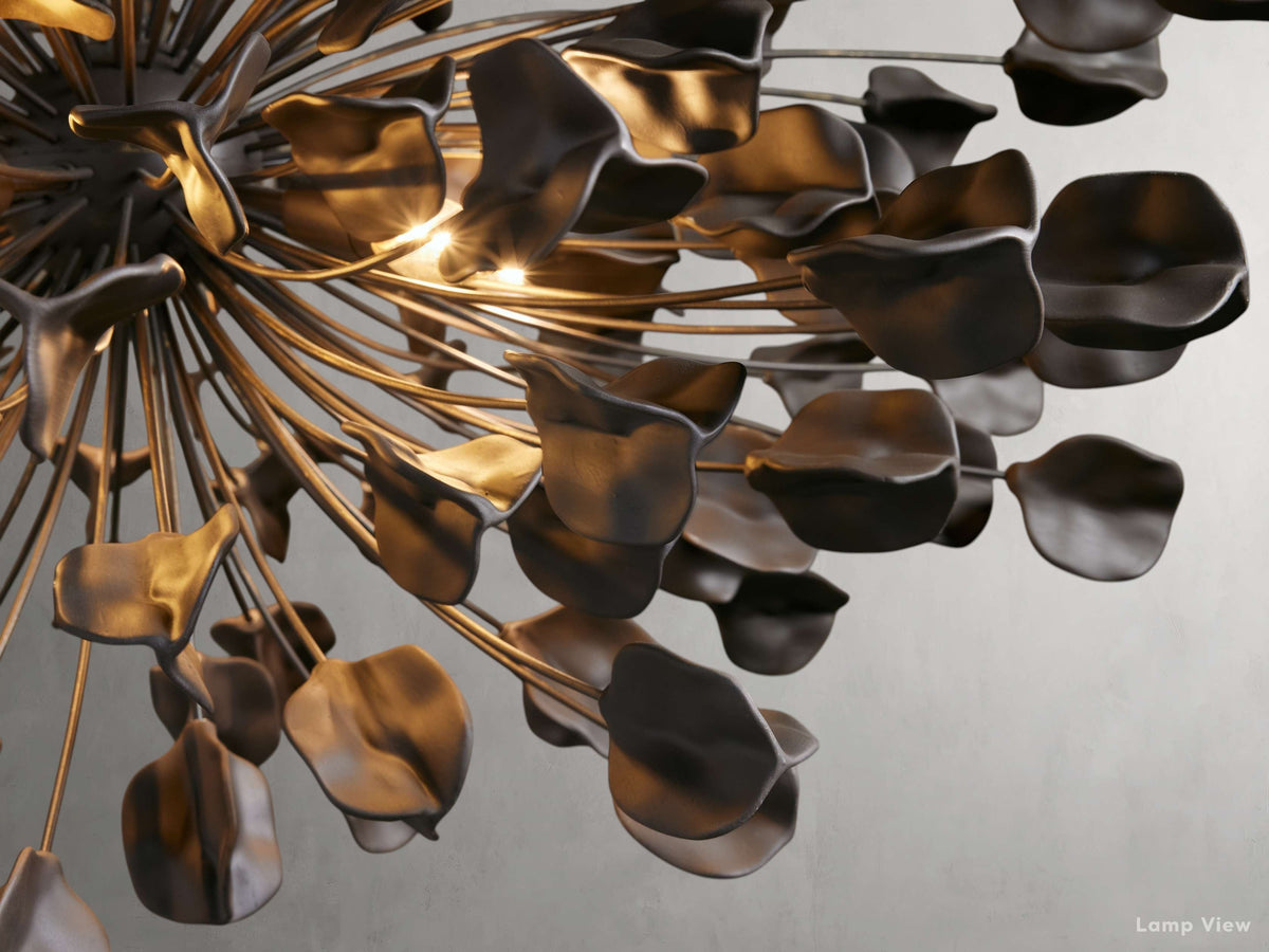 Lunaria Organic Floral Round Chandelier