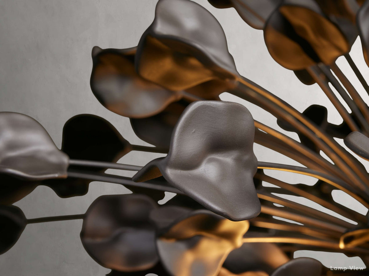 Lunaria Organic Floral Round Chandelier