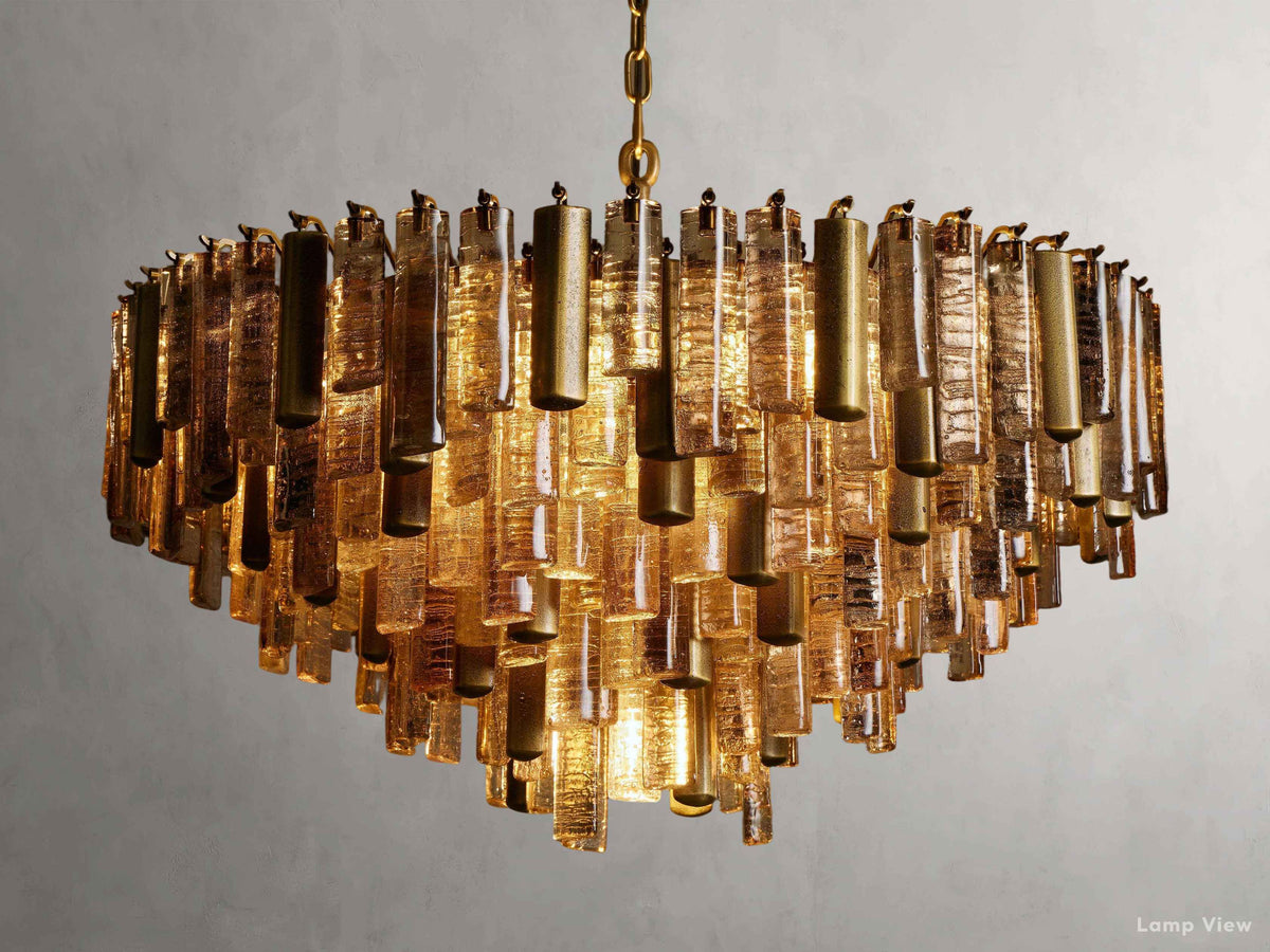 Neve Varied Cast Round Chandelier