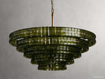 Ghiaccio Artisanal Glass Round Chandelier