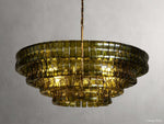 Ghiaccio Hooked Glass Round Chandelier