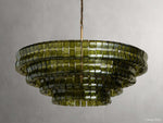 Ghiaccio Artisanal Glass Round Chandelier