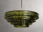 Ghiaccio Artisanal Glass Round Chandelier