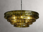 Ghiaccio Artisanal Glass Round Chandelier