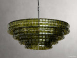 Ghiaccio Artisanal Glass Round Chandelier
