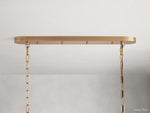Ghiaccio Layered Glass Oval Chandelier