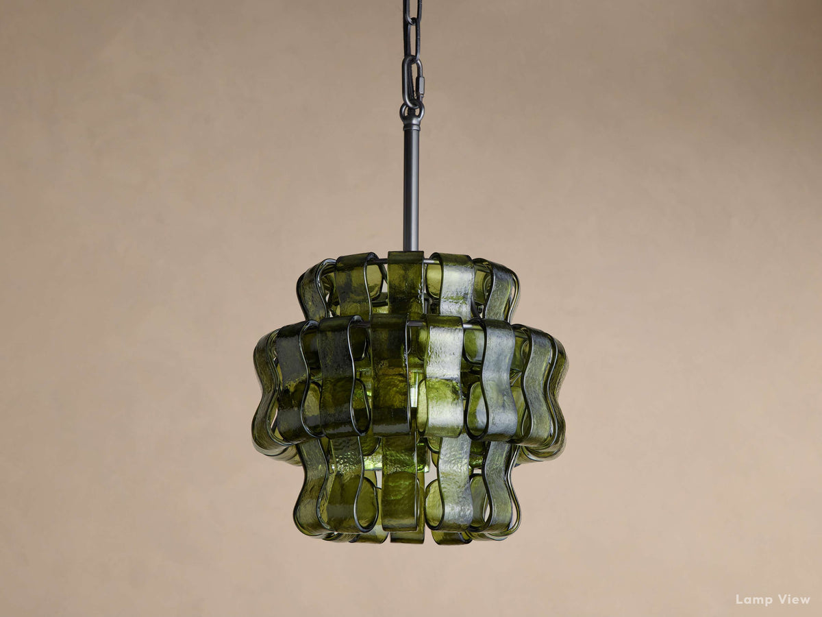 Ghiaccio Hooked Glass Pendant Light