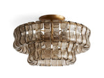 Ghiaccio Hooked Glass Flush Mount