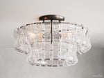 Ghiaccio Hooked Glass Flush Mount