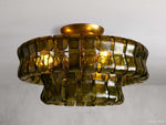 Ghiaccio Hooked Glass Flush Mount