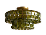 Ghiaccio Hooked Glass Flush Mount