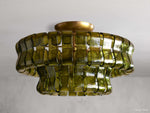 Ghiaccio Hooked Glass Flush Mount