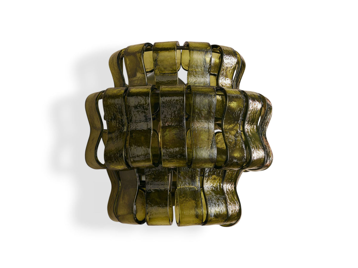 Ghiaccio Hooked Glass Wall Sconces