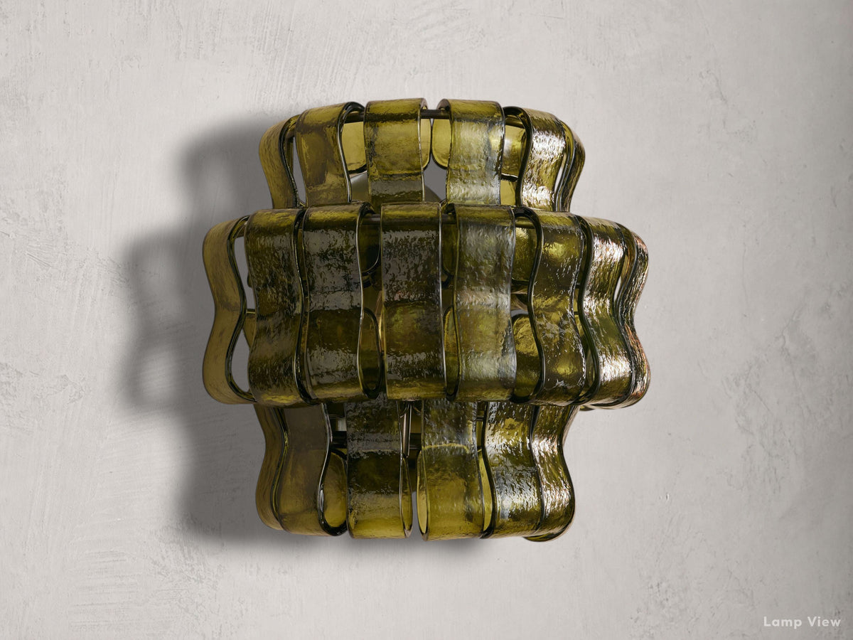 Ghiaccio Hooked Glass Wall Sconces