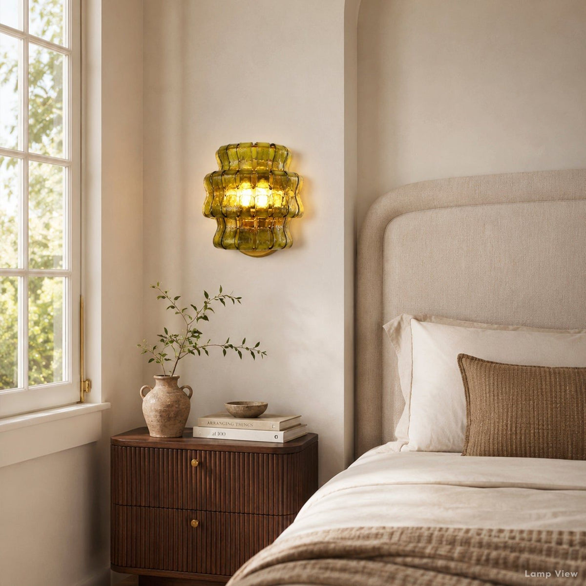 Ghiaccio Hooked Glass Wall Sconces