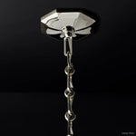 Mirello Prismed Crystal Round Chandelier 24"
