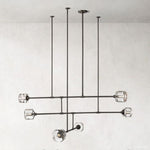 Demaret Modern Crystal Mobile Round Chandelier 62"