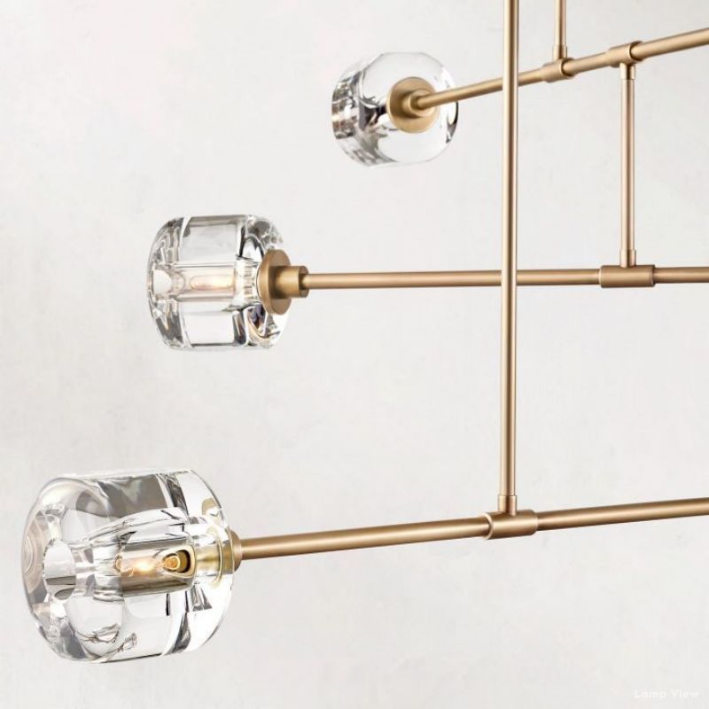 Demaret Modern Crystal Mobile Round Chandelier 62"