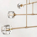 Demaret Modern Crystal Mobile Round Chandelier 62"