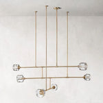 Demaret Modern Crystal Mobile Round Chandelier 62"