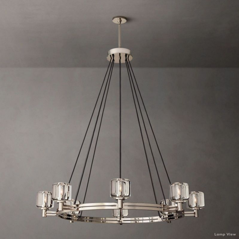 Demaret Modern Crystal Round Chandelier 48"
