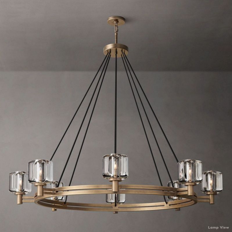 Demaret Modern Crystal Round Chandelier 48"