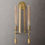 Fontanelle Modernist Glass Double Wall Sconce