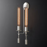 Fontanelle Modernist Glass Double Wall Sconce