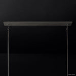 Fontanelle Modernist Glass Linear Chandelier 54"