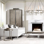 Fontanelle Modernist Glass Round Chandelier 58"