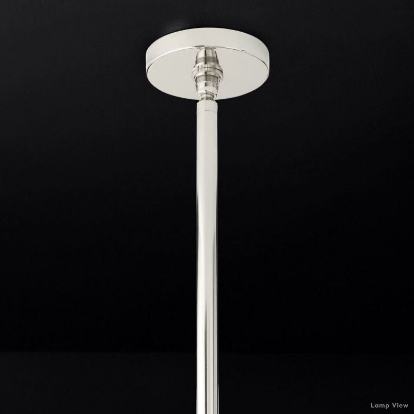 Fontanelle Modernist Glass Round Chandelier 58"