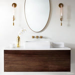 Fontanelle Modernist Glass Wall Sconce