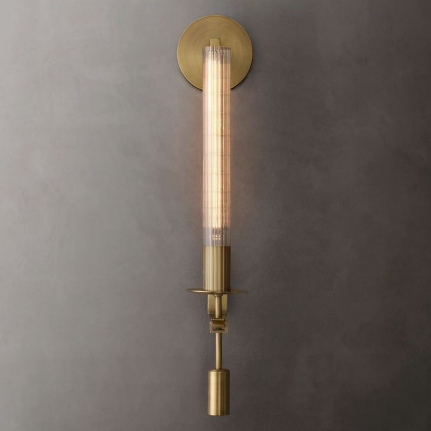 Fontanelle Modernist Glass Wall Sconce
