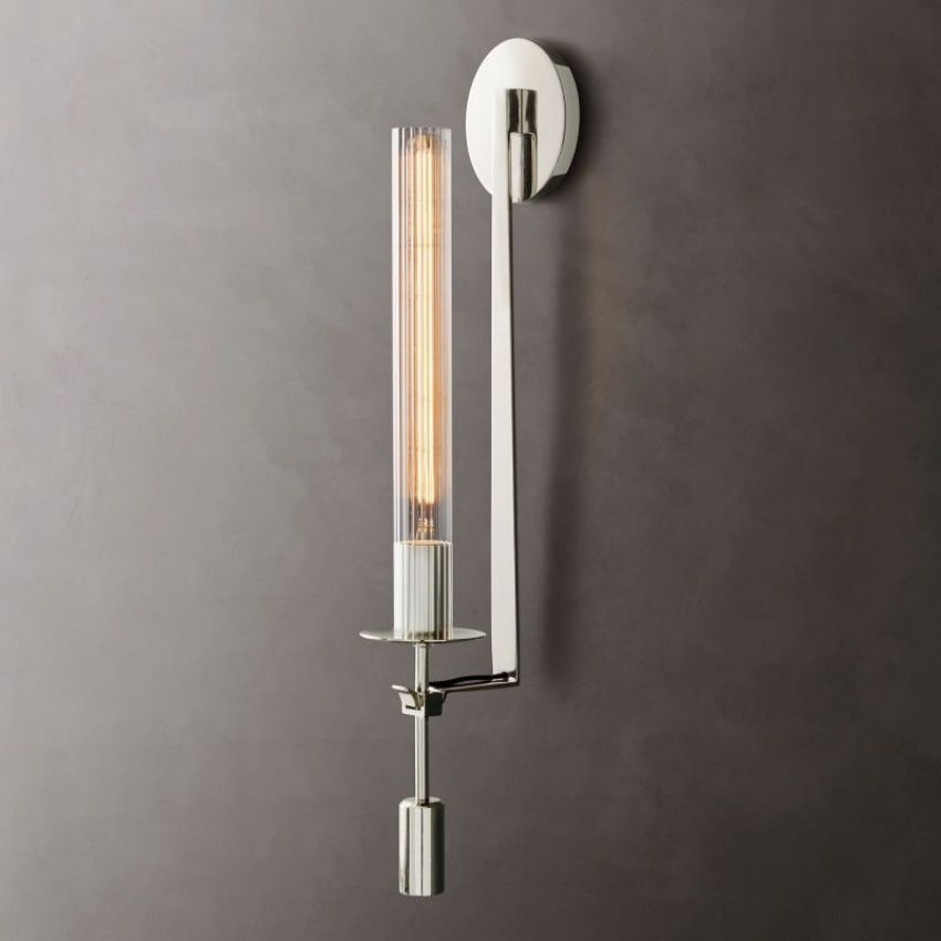 Fontanelle Modernist Glass Wall Sconce
