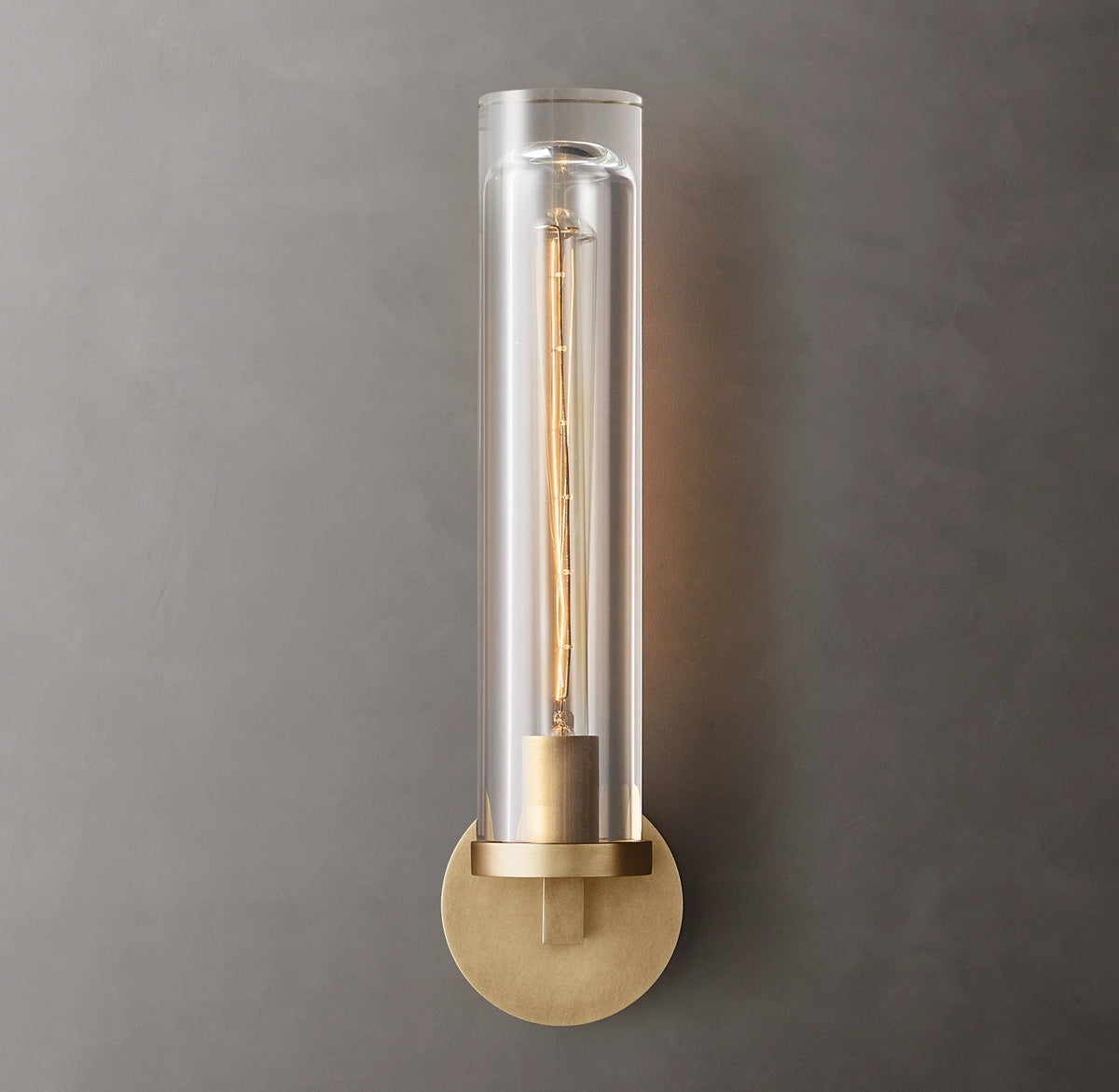 Savile Recessed Crystal Round Wall Sconce