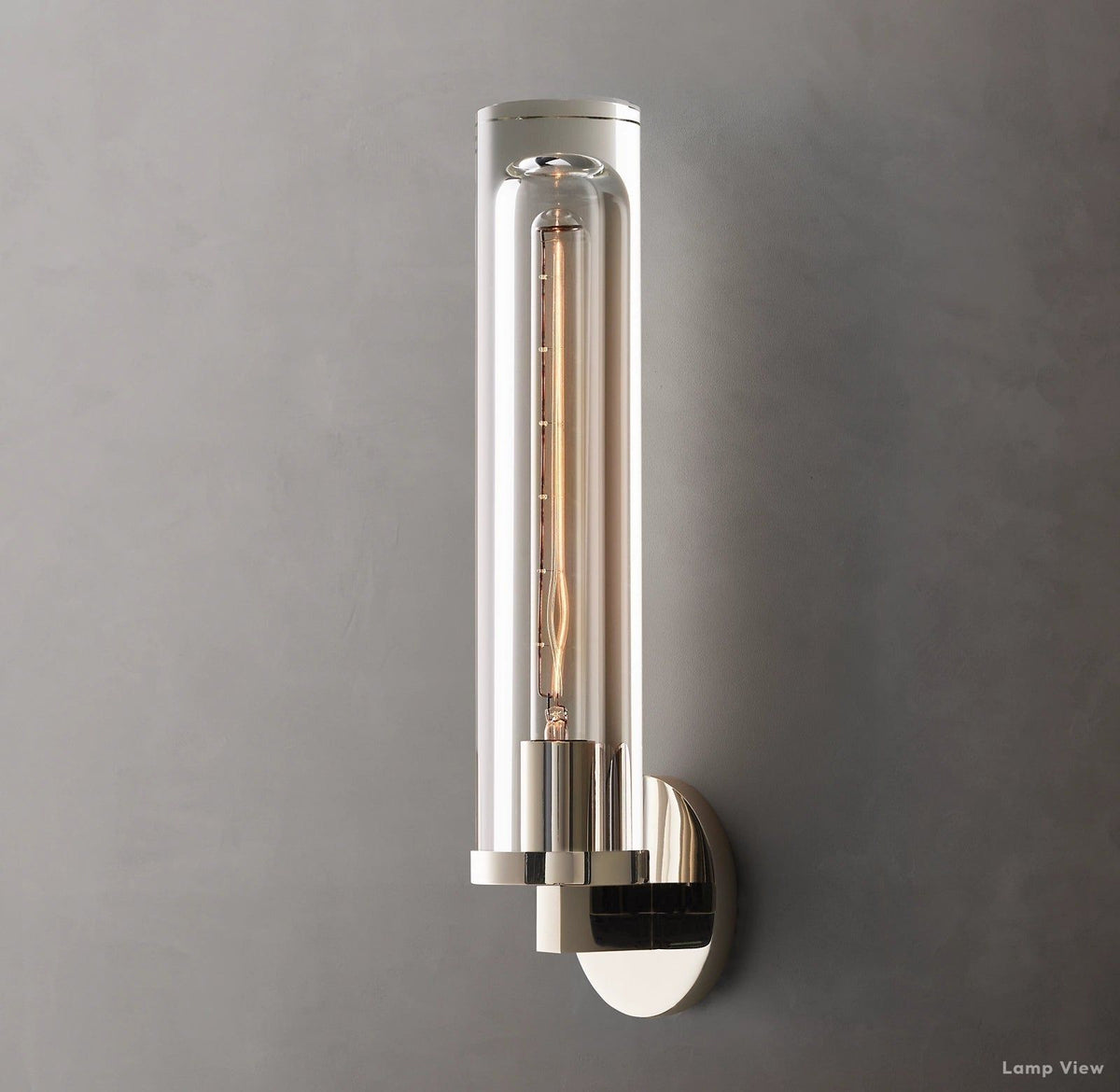 Savile Recessed Crystal Round Wall Sconce