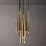 Aquitaine Conical Brass Round Chandelier 18"